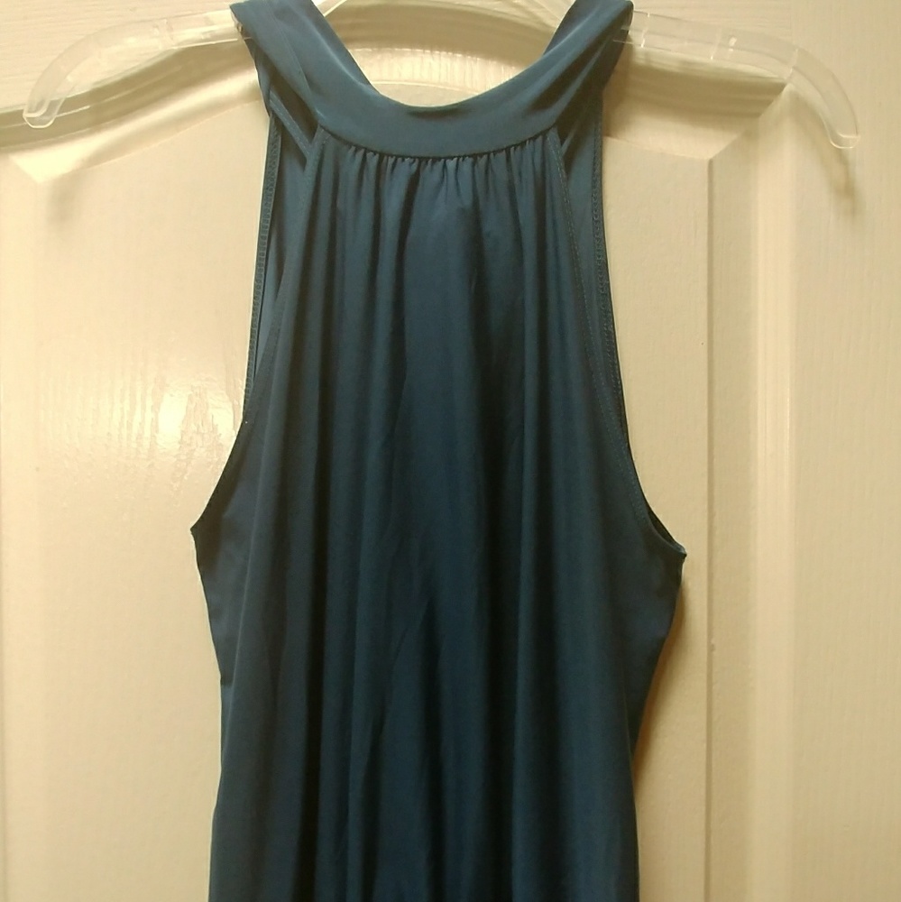 Halter top tie back blouse